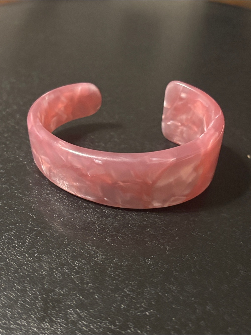 Kendra Scott Pink Marbled Resin Cuff Bracelet